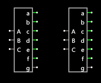 简易译码电路创建分支电路添加实例