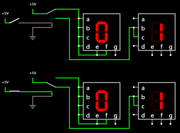 继电器显示 0 和 1 的综合对比及问题